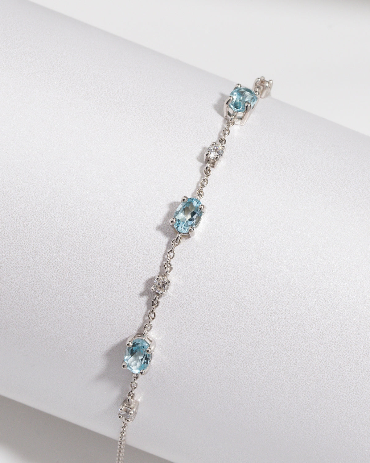 Mini Set 2 – Blautopas-Schmuckset in Sterlingsilber