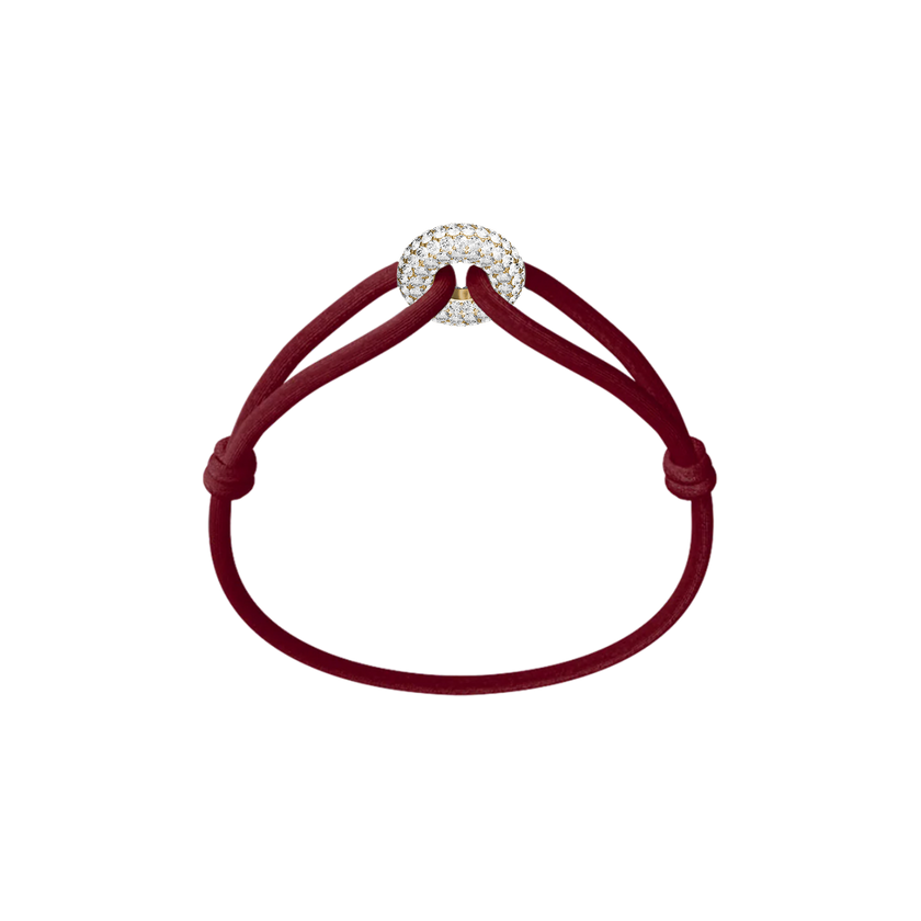 Golden Soho Pavé Cord Bracelet