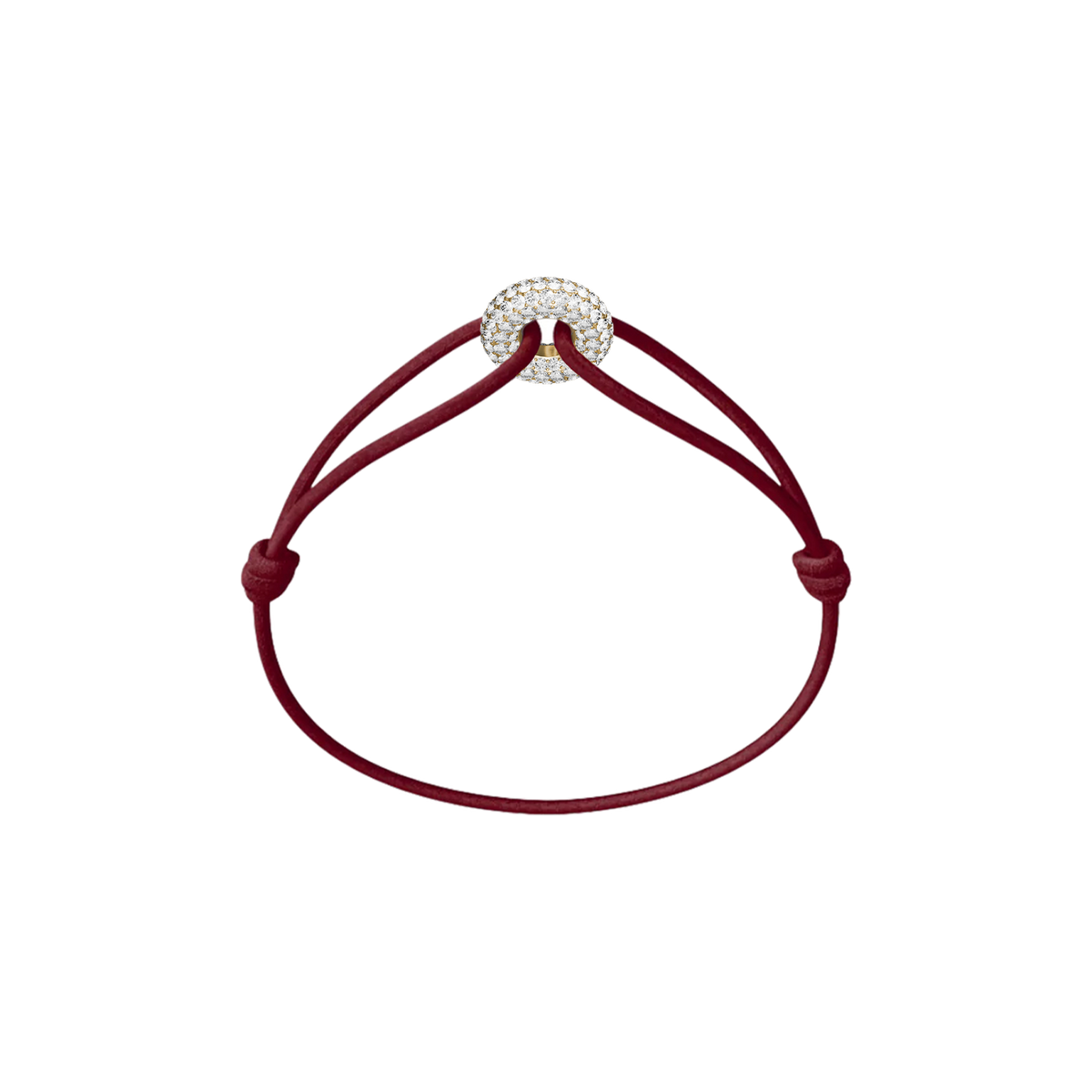 Mini Golden Soho Pavé Cord Bracelet