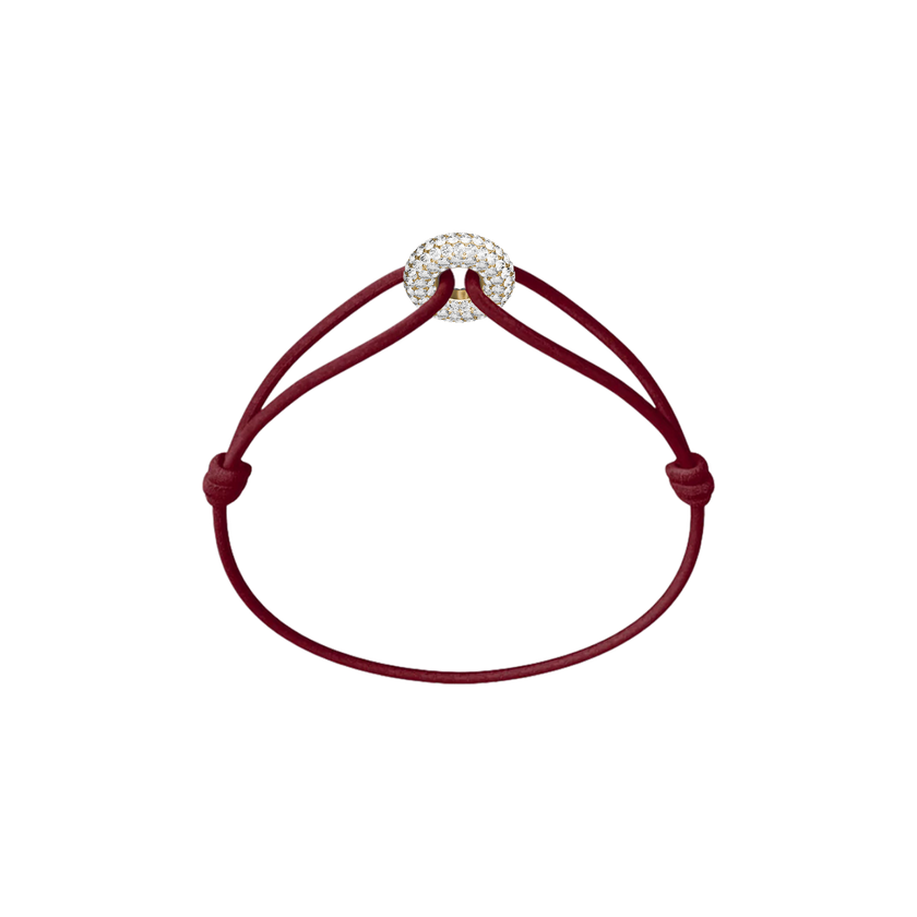 Mini Golden Soho Pavé Cord Bracelet