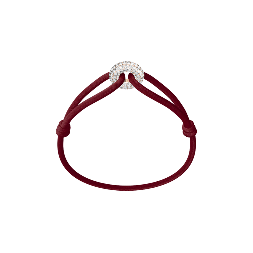 Rose Soho Pavé Cord Bracelet