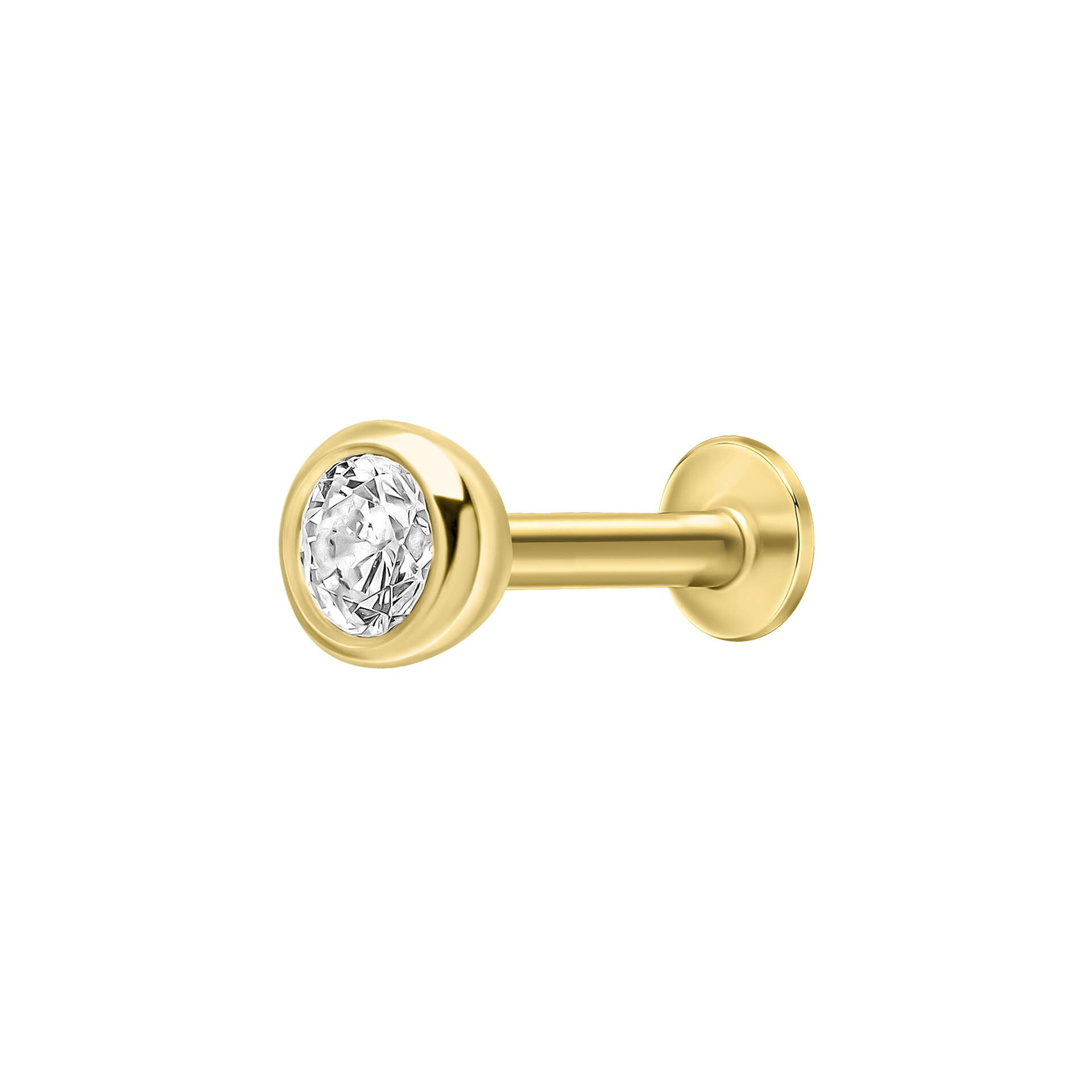 Beginnings Cubic Zirconia Lünette Labret Stecker Ohrring