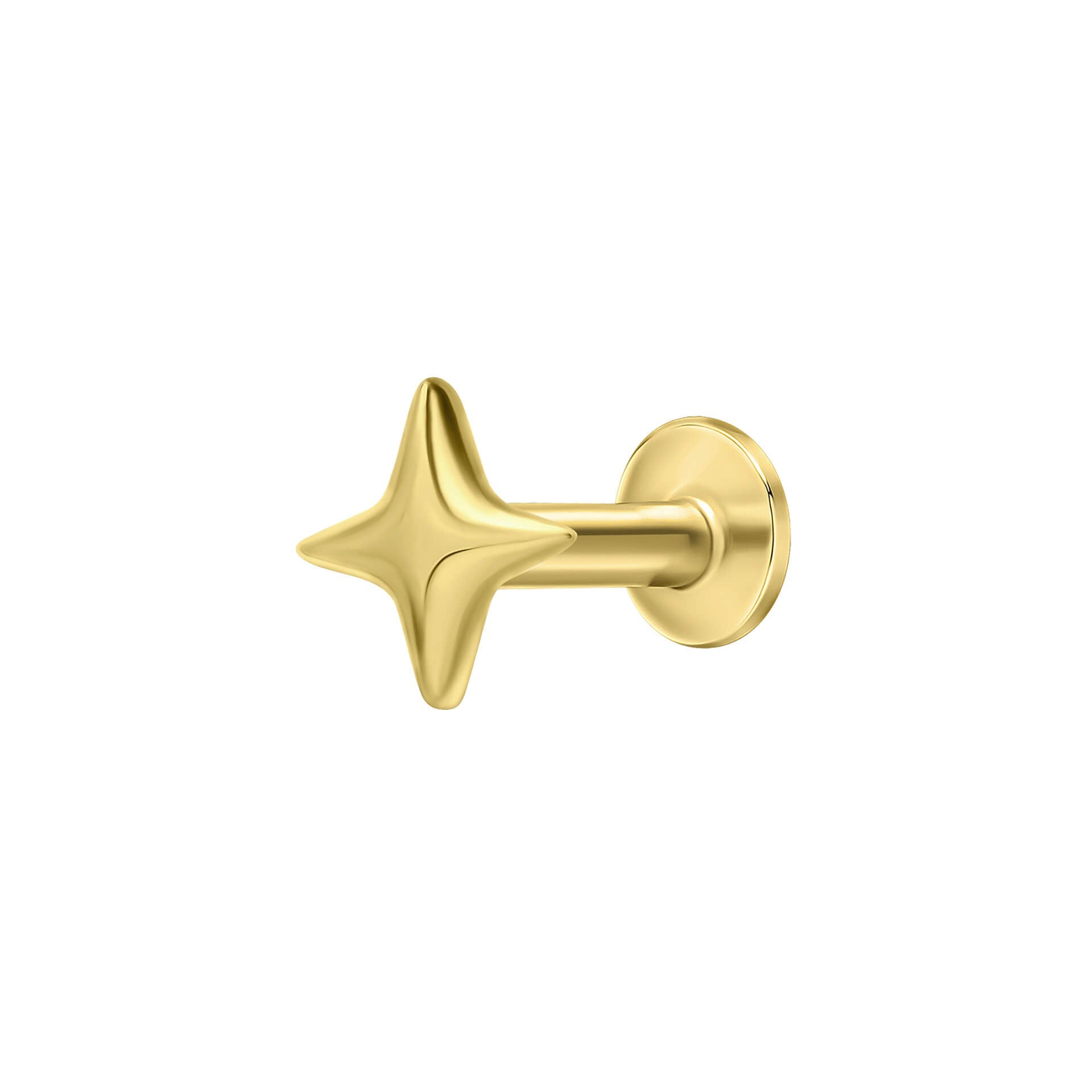Beginnings Four Point Stern Labret Ohrring