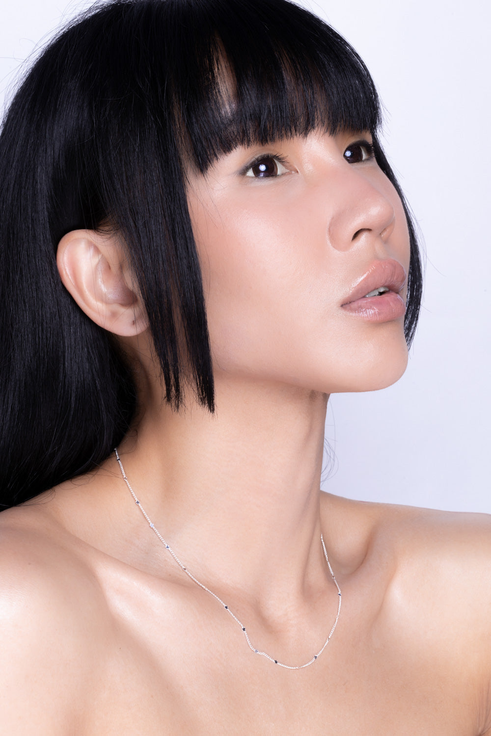 Star Dainty Chain Silver Necklace