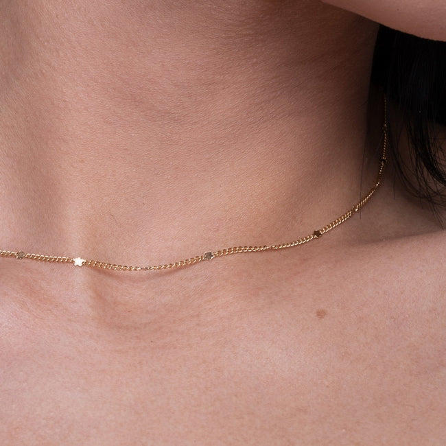 Stern Zierliche Kette Gold
