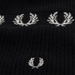 Laurel Wreath Embroidered Beanie Black