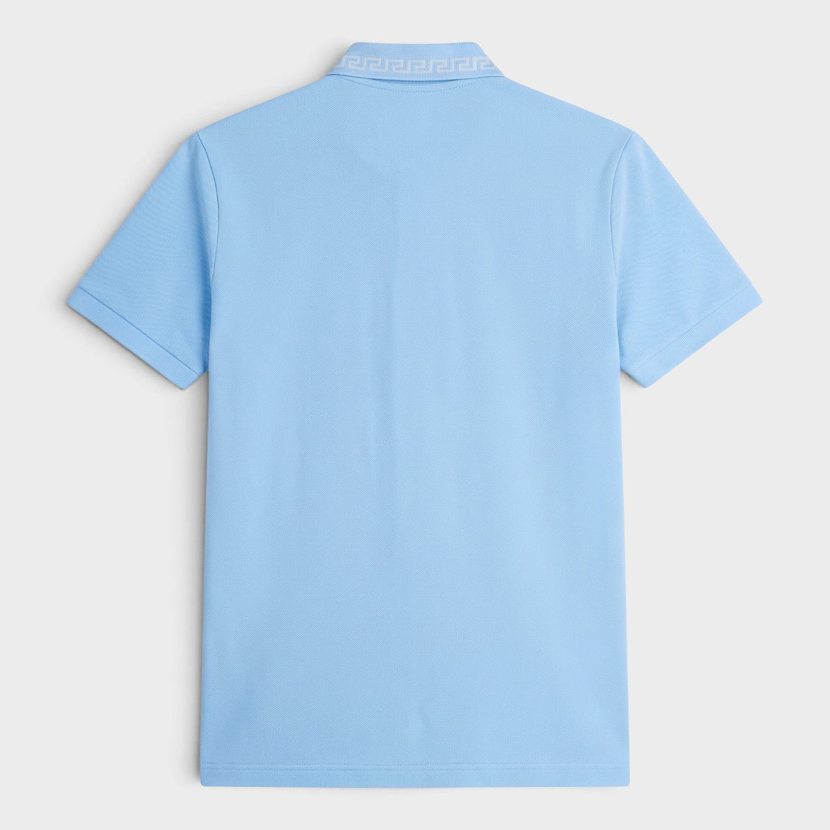 Logo Polo Piquet Greca Blue Silver