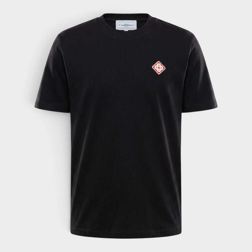 Classic Logo Diamond Patch T-Shirt Black
