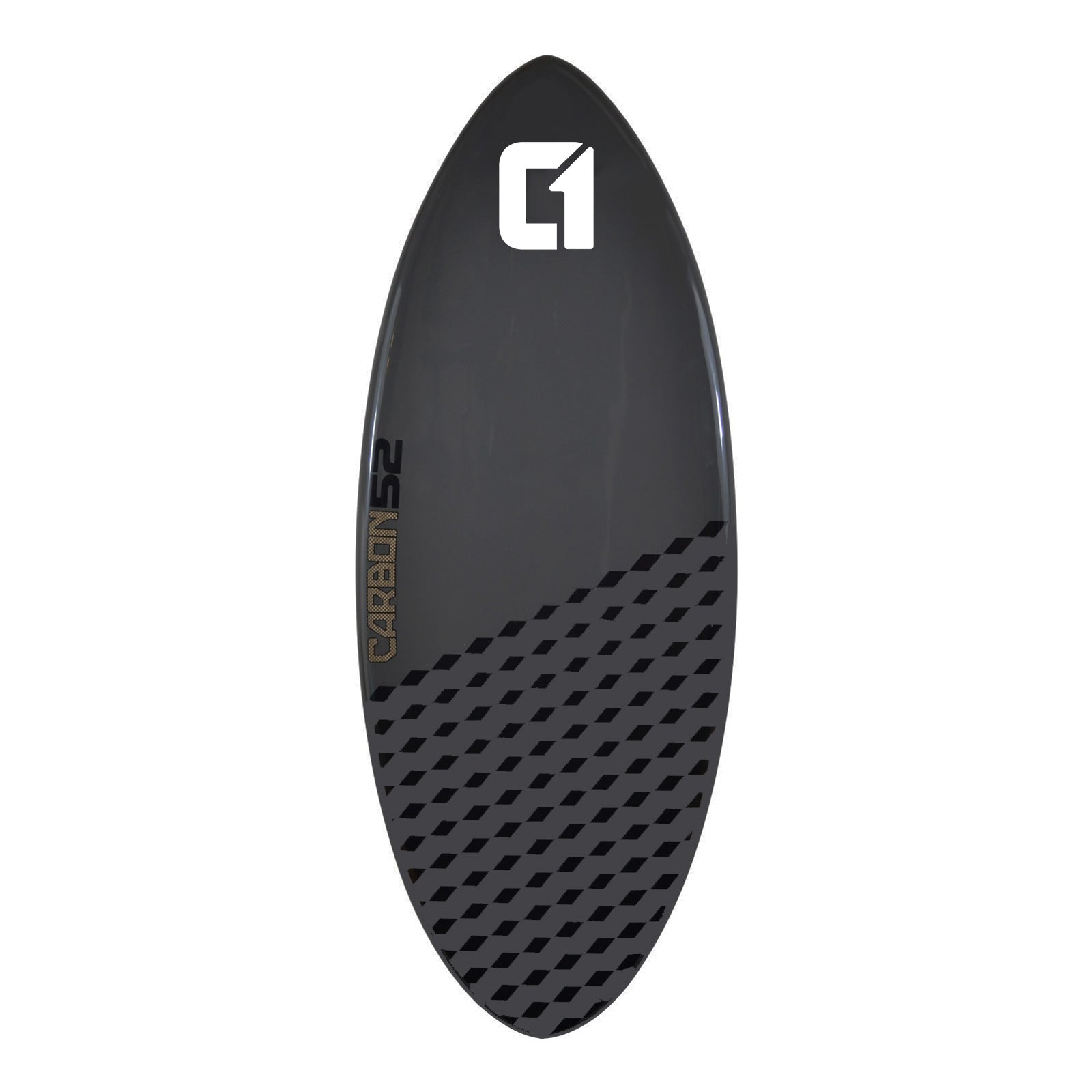 Skimboard Carbonfaser Epoxy 50-56 Zoll Kobaltgrau