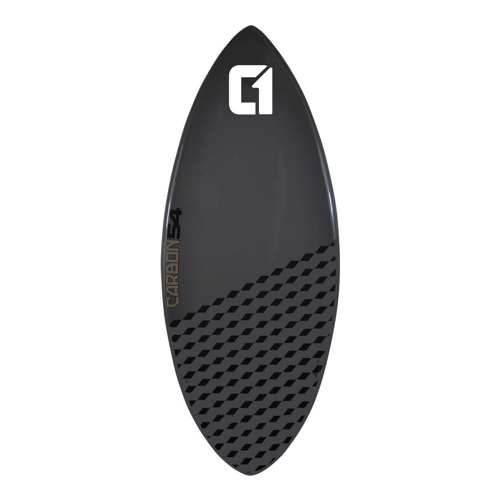 Skimboard Carbonfaser Epoxy 50-56 Zoll Kobaltgrau