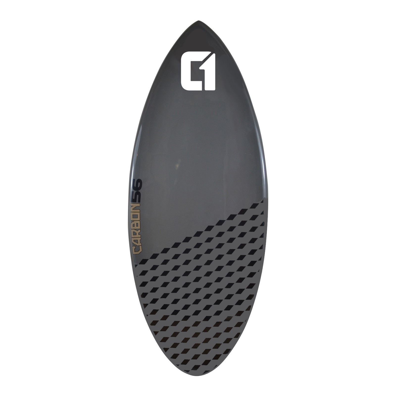 Skimboard Carbonfaser Epoxy 50-56 Zoll Kobaltgrau