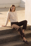Beige Cropped Soft Knit Cardigan