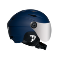 Daytona Carver Ski Helmet - Adjustable Ski Helmet for Men, Women & Youth - Dull Blue with Anti-Fog Visor