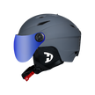 Daytona Carver Ski Helmet - Adjustable Ski Helmet for Men, Women & Youth - Dull Grey with Anti-Fog Visor