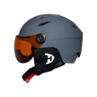 Daytona Carver Ski Helmet - Adjustable Ski Helmet for Men, Women & Youth - Dull Grey with Anti-Fog Visor