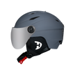 Daytona Carver Ski Helmet - Adjustable Ski Helmet for Men, Women & Youth - Dull Grey with Anti-Fog Visor