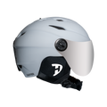 Daytona Carver Ski Helmet - Adjustable Ski Helmet for Men, Women & Youth - Dull Chalk White with Anti-Fog Visor