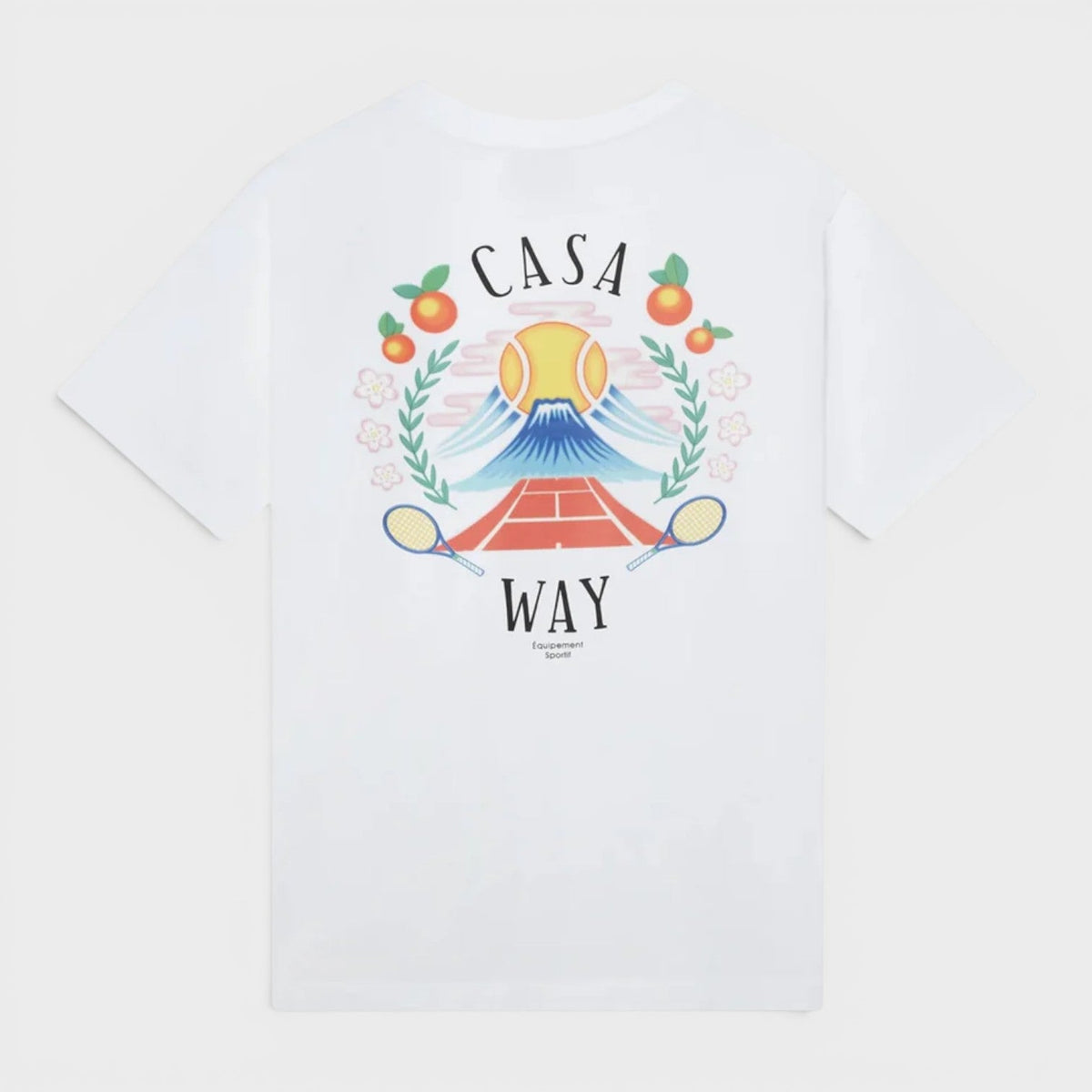 Casa Way Mountain Printed T-Shirt White