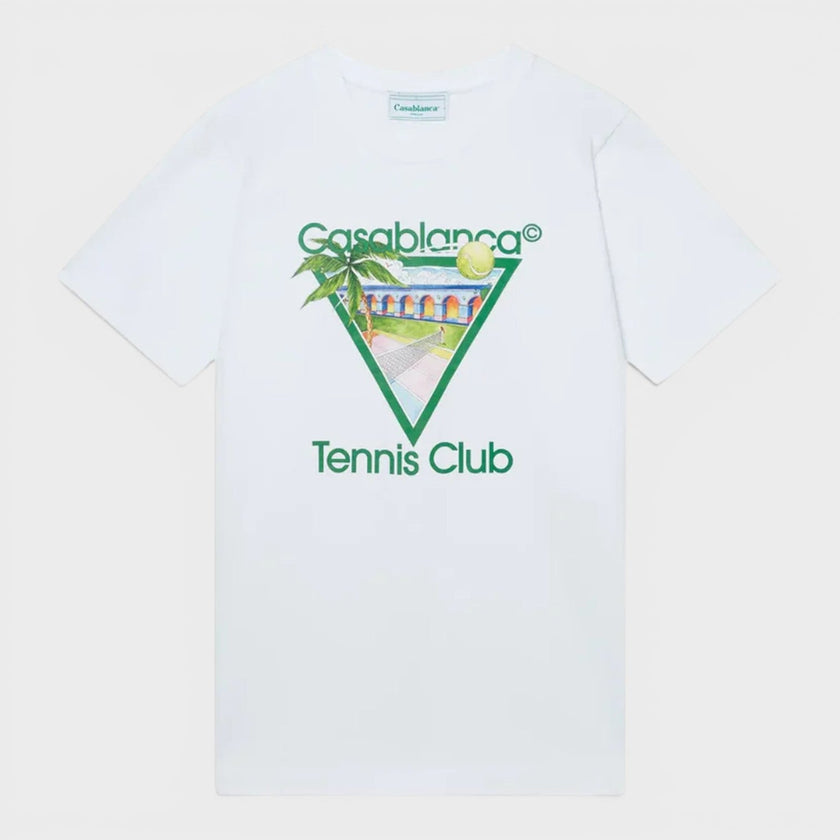 Tennis Club Icon Printed T-Shirt White