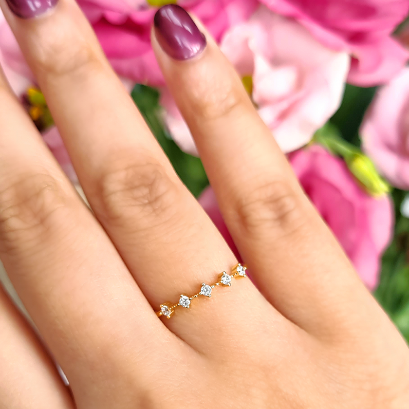 Celeste ring in goud