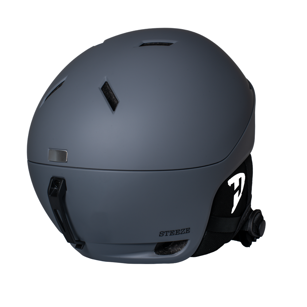 Daytona Steeze Snowboard Helmet - Adjustable Helmet for Men, Women & Youth - Dull Grey Finish