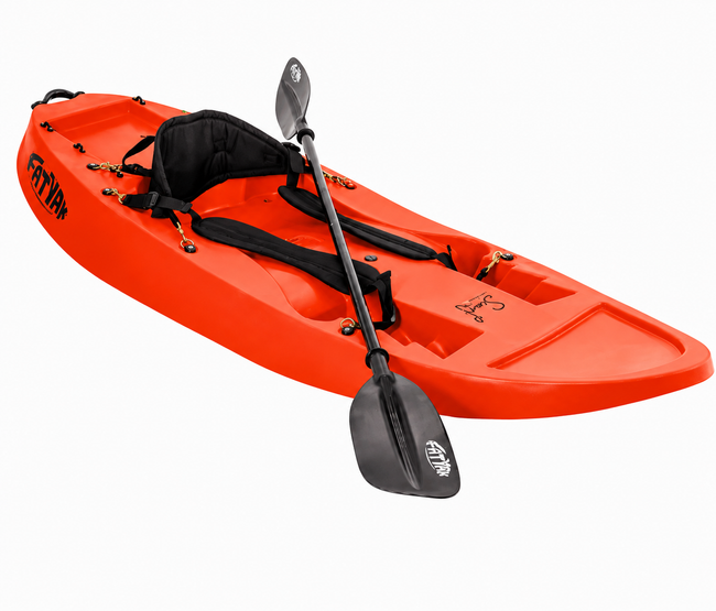 Surf Solo Kajak | Plastikneutral | Orange | Wendig & Spaßig