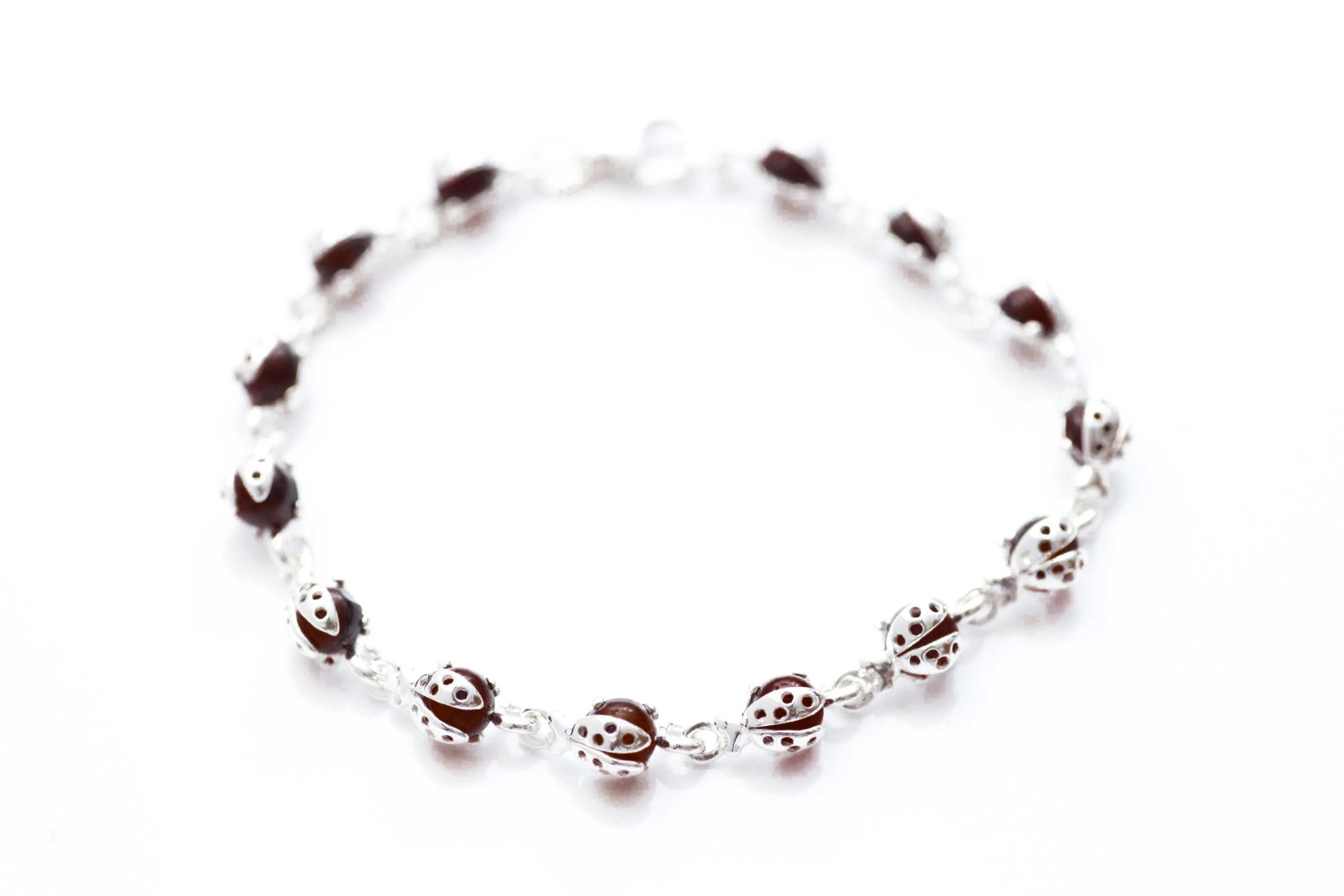 Cherry Red Ladybird Bracelet