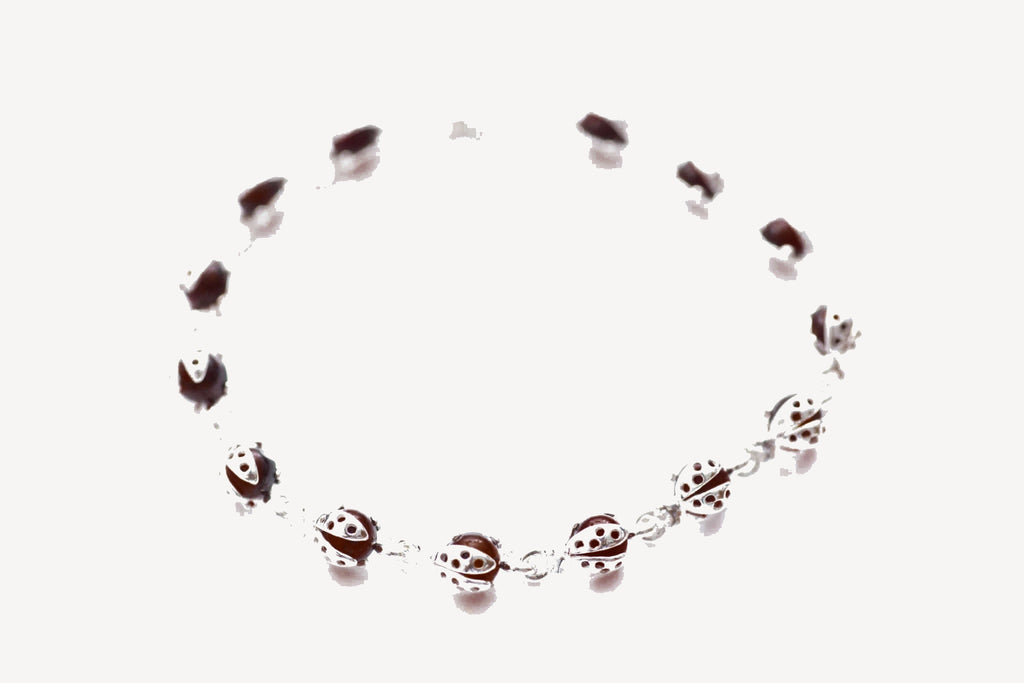 Cherry Red Ladybird Bracelet