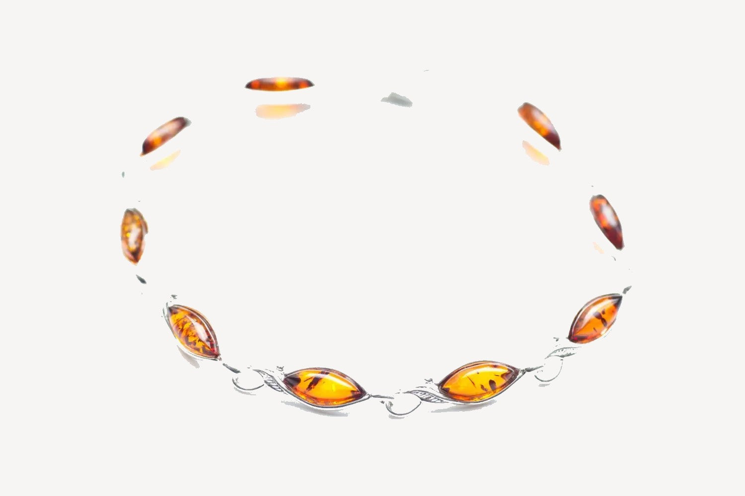Classic Amber Leaf Bracelet
