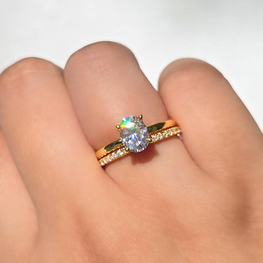 Classic Eternity Ring (1.8 mm) in 18k Gold Vermeil