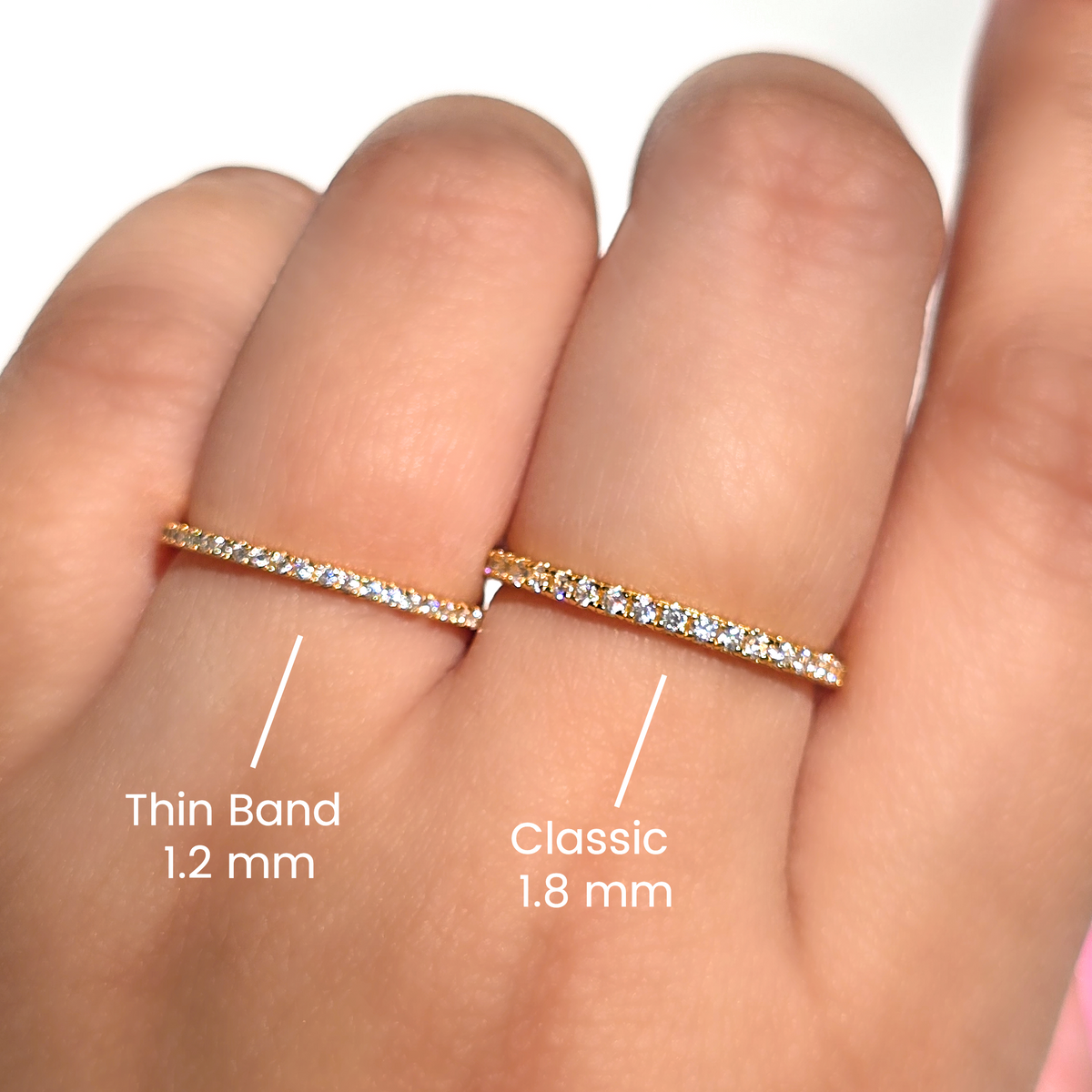 Schmaler Memoirering (1,2 mm) aus Gold