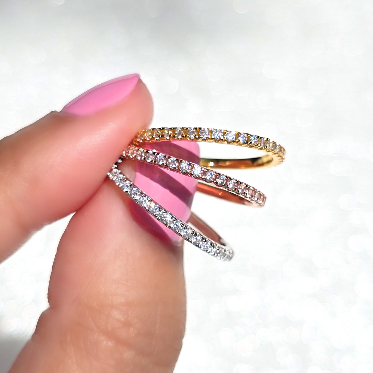 Anillo Clásico Eternidad (1.8 mm) en Vermeil de Oro Rosa de 18k