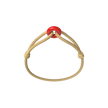 Coral Soho Cord Bracelet