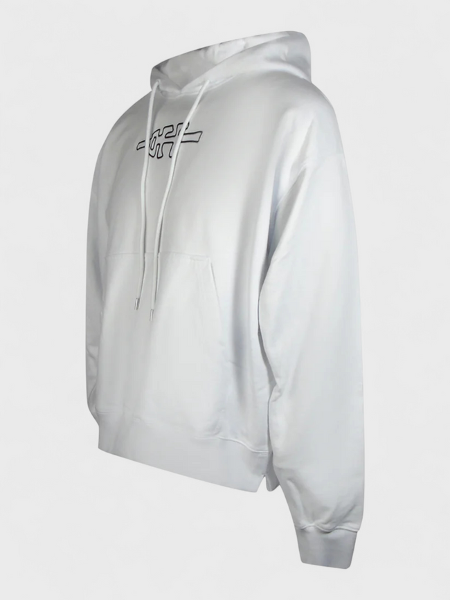 Off-White Mens Hoodies Off Line Skate Hoodie White