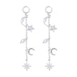 Cassiopeia Star and Moon Earrings