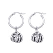Pumpkin Hoop Earrings