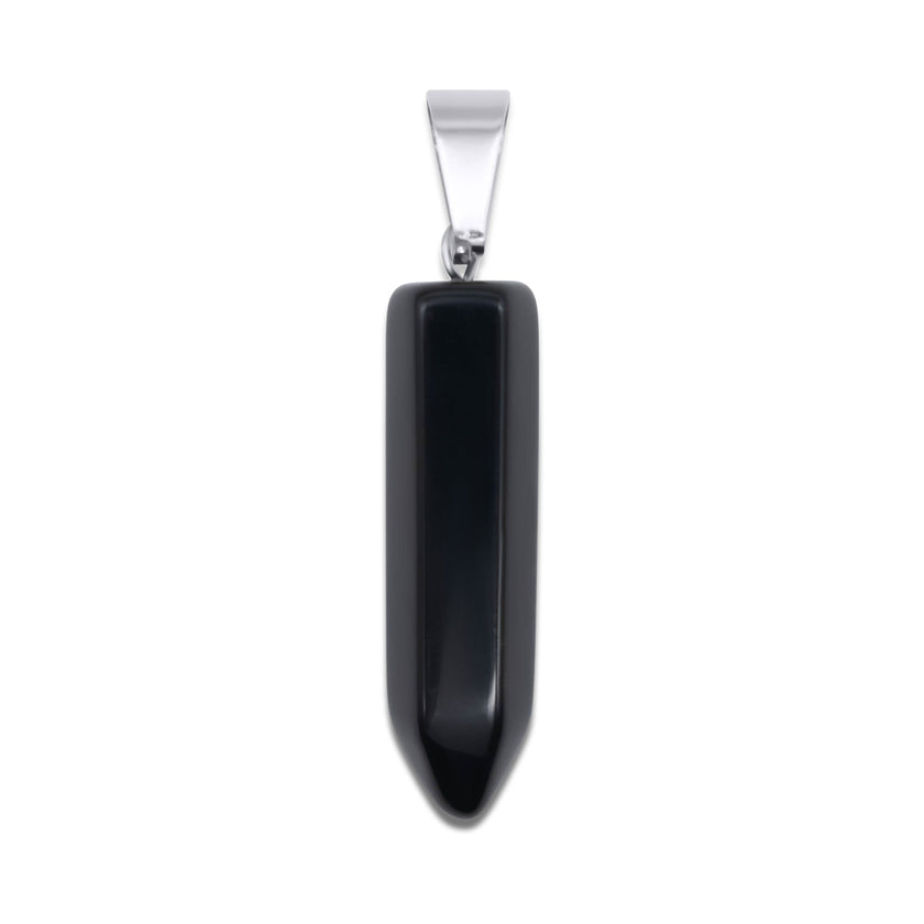 Charm Coven Schwarzer Onyx Kristall Anhänger