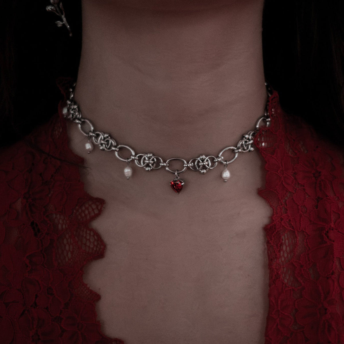 Gargantilla de perlas Scarlet Grace