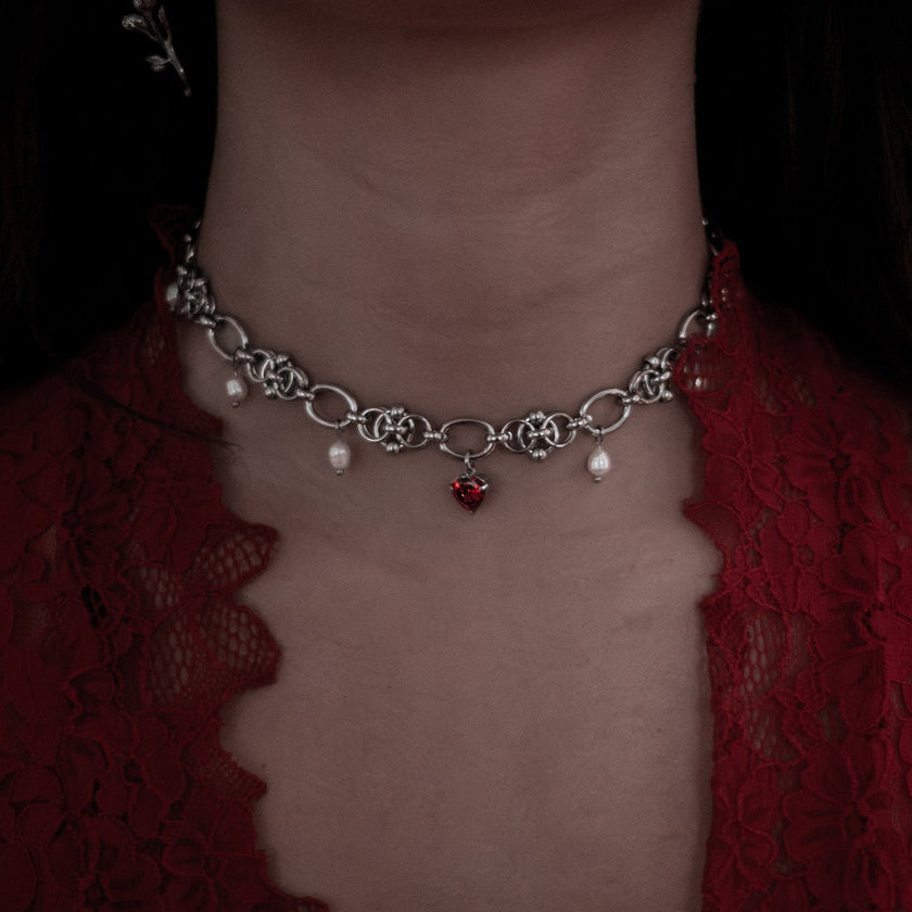 Gargantilla de perlas Scarlet Grace