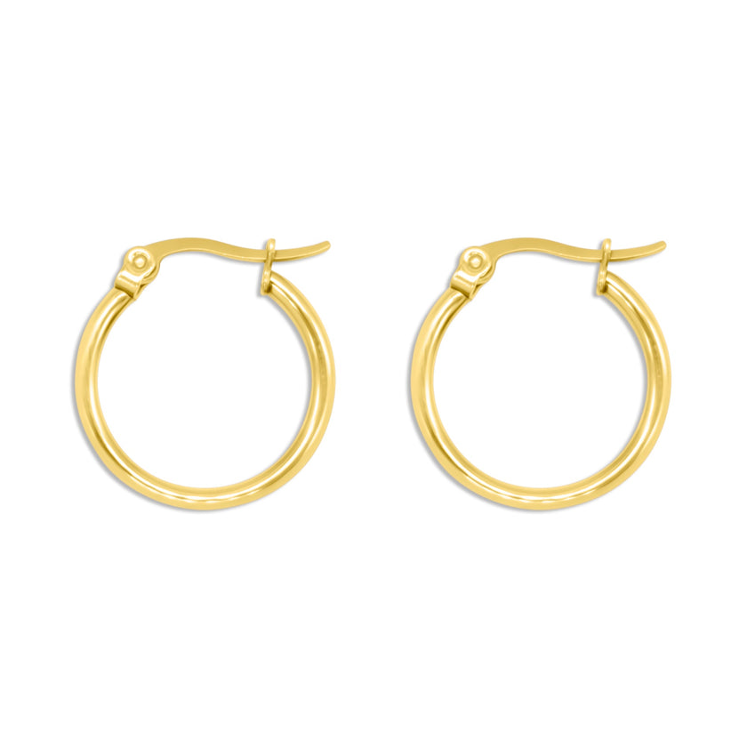 Plain Hoops Gold