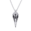 Raven Bird Skull Necklace