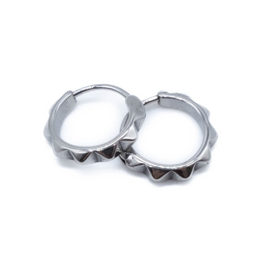Studded Small Hoop Earrings