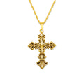 Lament Cross Necklace Gold