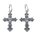 Lament Cross Hoop Earrings