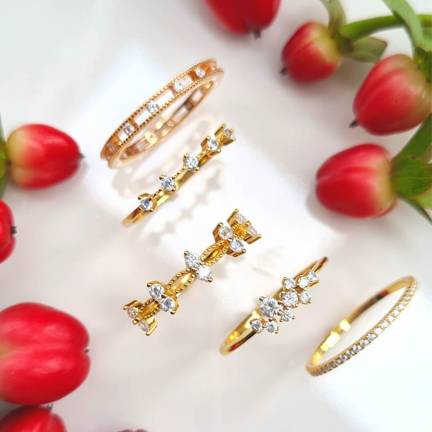 Schmaler Memoirering (1,2 mm) aus Gold