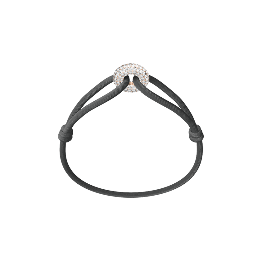 Rose Soho Pavé Cord Bracelet