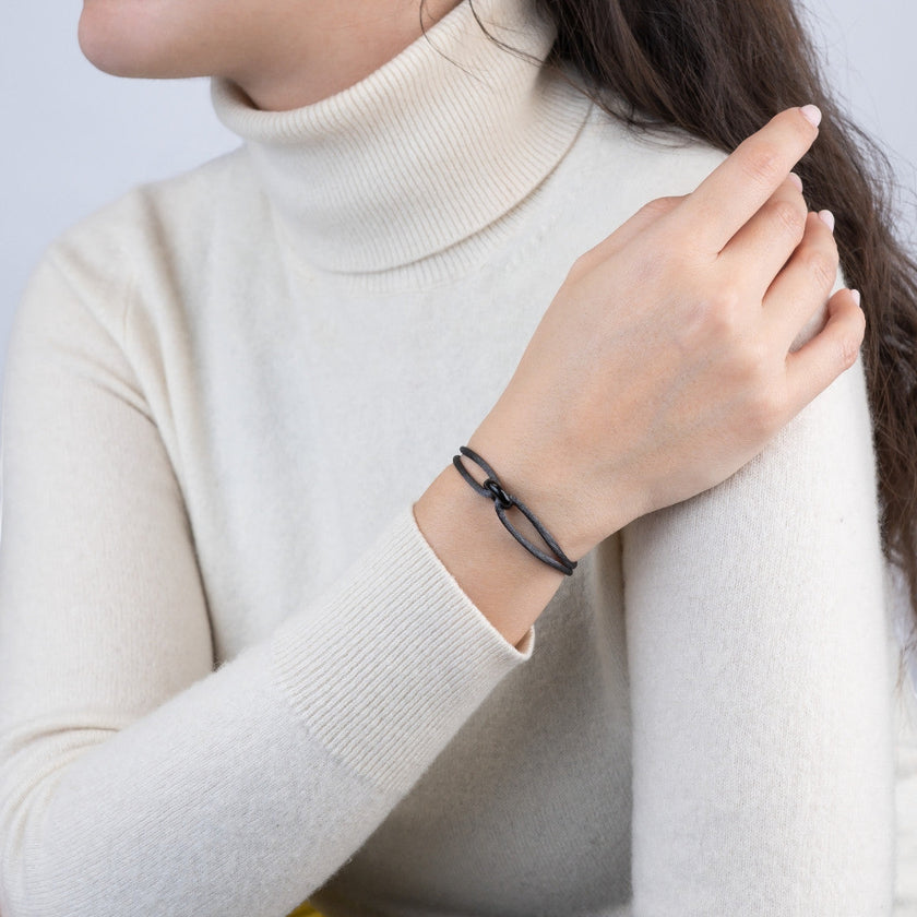 Black Soho Cord Bracelet