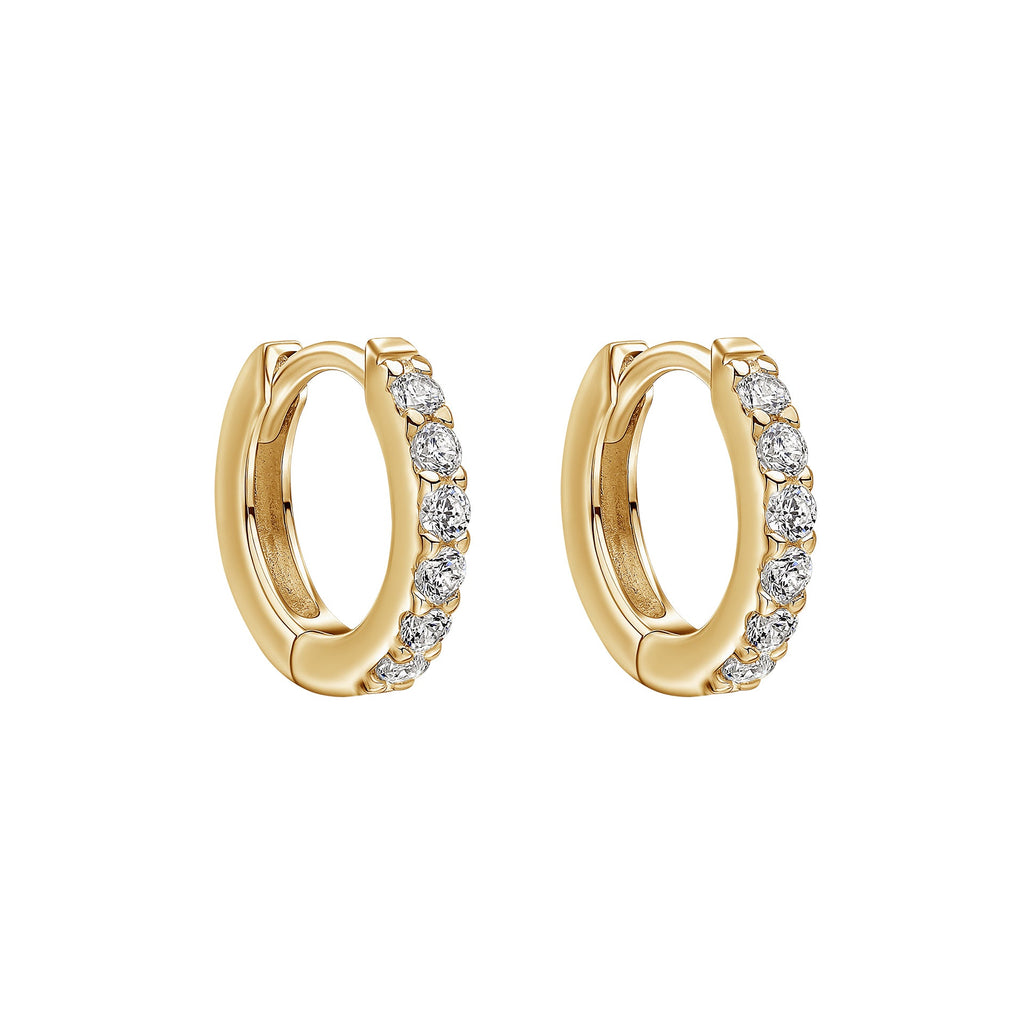 Beginnings Hoop Earrings with Cubic Zirconia
