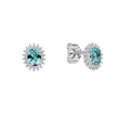 Diamonfire Ovale Zirkonia Pavé Stud Oorbellen