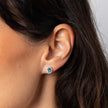 Diamonfire Ovale Zirkonia Pavé Stud Oorbellen
